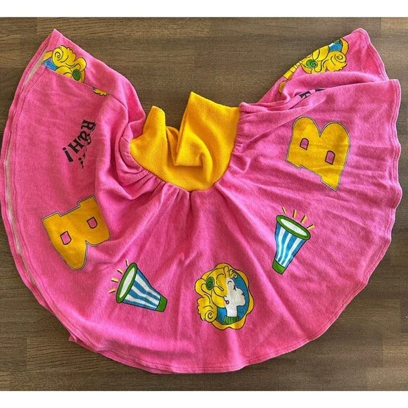 Rare Mattel Barbie for Girls Cheerleading Circle Skirt Costume Small Vtg 80s 90s - Picture 1 of 10